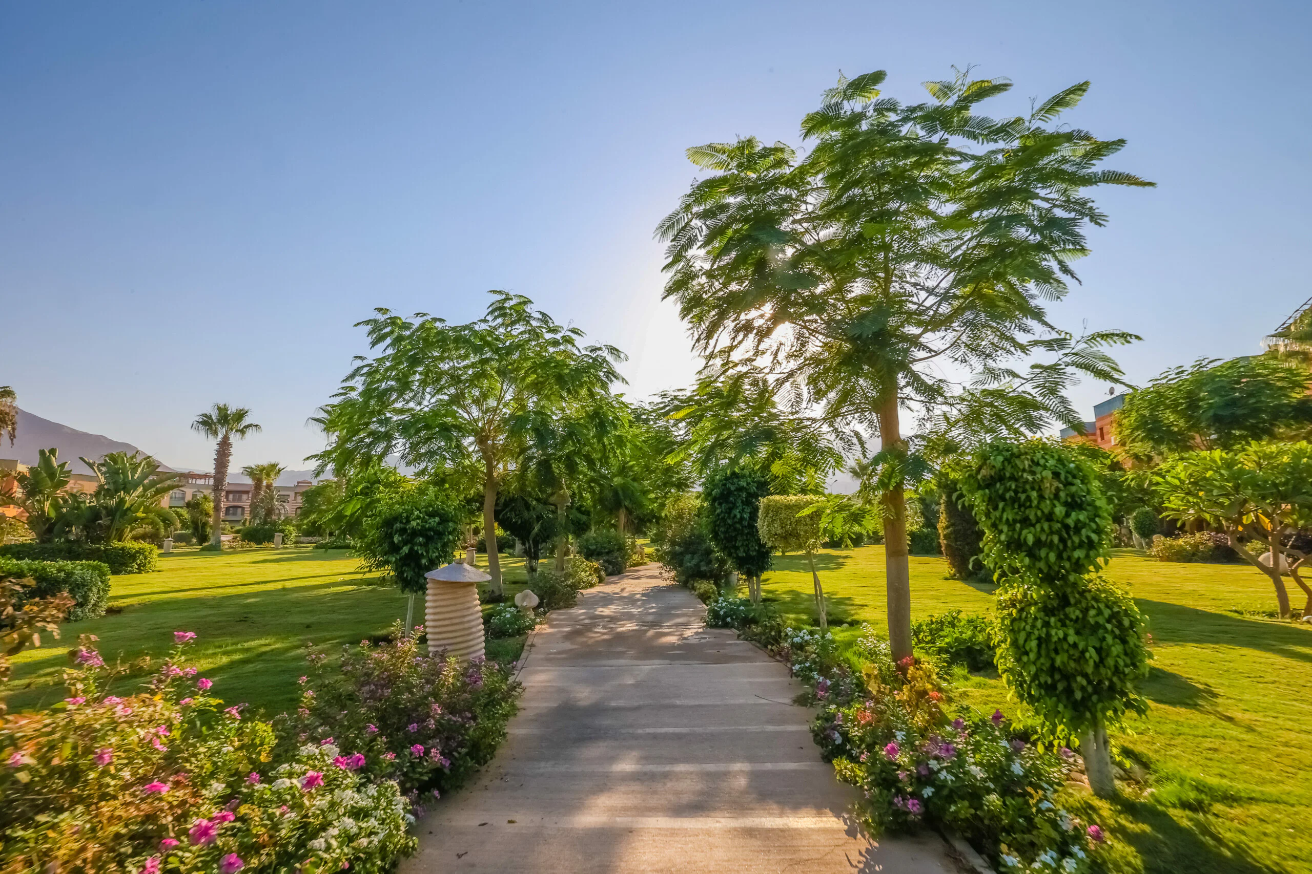 Open Green Spaces Inside Blumar El Dome Resort