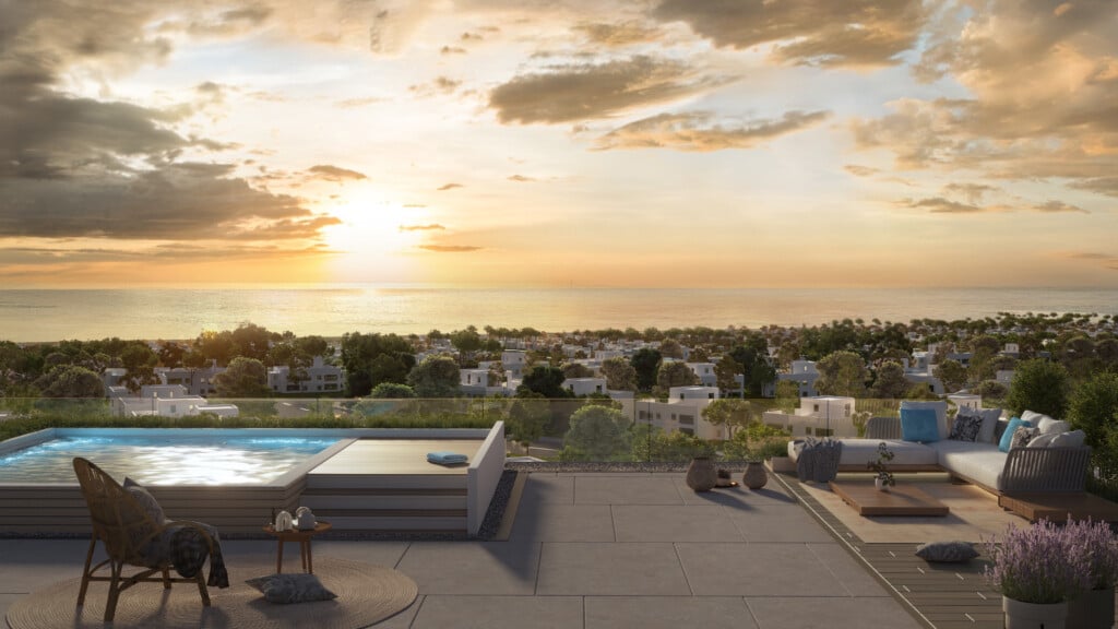 Terrace at Vero, a project by Wadi Degla Developments